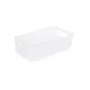 Caja de Almacenamiento de Plástico para Refrigerador Organizador de Clasificación de Verduras Frutas con Asa Apilable Cesta de Almacenamiento Transparente para Alimentos de Cocina