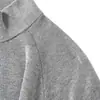 Nuevo Top de Manga Larga Elástico Suave de Rebote Resistente al Desgaste con Cuello Alto Estilo Old Money para Hombre 13780