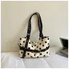 Bolsa de Gran Capacidad para Mujer 2026 Nueva Moda Bolso Tote de Lunares para el Trabajo y los Viajes Diarios, Bolso de Hombro Casual Elegante y Personalizado