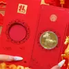 Moneda Conmemorativa del Año del Caballo, Moneda de la Suerte del Año del Caballo, Sobre Rojo, Regalo de Saludo de Año Nuevo, Al por Mayor