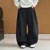 Jeans para niño para primavera y otoño 2026 nuevo estilo, ropa de otoño para niño grande, pantalones negros elegantes, pantalones curvos geniales para niños