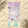 Toalla de Playa Sanrio Patrón de Dibujos Animados para Niños Gato Kitty Estampado Toalla de Baño Microfibra Secado Rápido para la Playa Toalla de Natación