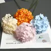 Flor de Hortensia Artificial Individual de Gama Alta Decoración de Fila de Flores para Bodas DIY Guía de Camino Flor Exportación Mayorista Hortensia Piruleta