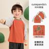 Camiseta de Manga Longa Kaka Panda para Meninos Roupas de Outono para Crianças Tops de Outono para Meninas Camisa Básica de Primavera e Outono para Bebês Tendência