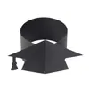 Temporada de graduación anillo para toalla de birrete de graduación anillo negro para servilleta fiesta de graduación anillo de papel hebilla de papel fábrica transfronterizo en stock