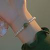 Pulsera de Piedra Ojo de Gato Imitación para Mujer, Diseño de Nicho, Nuevo Estilo 2025, Pulsera de Amistad de Perlas, Joyería de Cuentas Versátil de Alta Gama