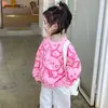 Sudadera para Niña Primavera y Otoño Rosa Ropa Infantil 2024 Nuevo Conjunto de Primavera para Bebé Ropa Elegante de Moda de Manga Larga