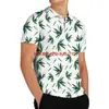 2026 Estilo de Vacaciones de Exportación Verano Nuevo Camisa Polo de Manga Corta con Cuello de Solapa para Hombre Camisa Estampada para Hombre