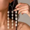 Pendientes de Joyería Transfronteriza Estilo Bohemio de Playa Personalizados de Concha y Estrella de Mar Pendientes para Mujer Pendientes de Estilo Retro para Vacaciones