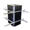 Hebilla de Columna Cuadrada Sujetador Construcción Hebilla de Columna Cuadrada Refuerzo de Muro de Corte Hebilla Cuadrada Redonda Ajustable Galvanizada Nueva Hebilla de Columna Cuadrada