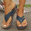 Sandalias de Tira con Cuña para Mujer Tallas Grandes de Comercio Exterior Verano 2026 Estilo Europeo y Americano Casual Cómodas Suela de Poliuretano