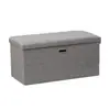 Caja de Almacenamiento Plegable Artículos Varios Juguete Libro Caja de Almacenamiento para Coche Taburete para Cambiar Zapatos Tatami Hogar Multifuncional
