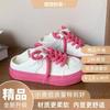 Zapatos Casuales Retro Nuevos de Celebridad de Internet 2024 Populares de Nuevo Estilo Chino Zapatos de Lona de Verano Versátiles Tenis Deportivos de Suela Gruesa para Mujer