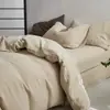 Juego de cama de cuatro piezas de crepé de doble capa de algodón grueso Clase A, juego de tres piezas de la serie Maillard de sábana y funda de edredón de algodón puro