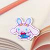 Broche Acrílico de Dibujos Animados Japoneses y Coreanos Parche Insignia Cinnamoroll Blanco Lindo Sombrero Horquilla Accesorios