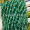 Cuentas de jade facetadas de 4 mm con cara cortada, cuentas sueltas, accesorios de joyería para pulseras, cuentas de calcedonia con cuentas.