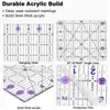 Régua Acrílica Criativa Personalizada Novo Modelo Transparente para Costura Patchwork Quilting Desenho Medição Transfronteiriça