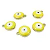 Aleación de chapado con retención de color ojos de doble cara gota de aceite accesorios para joyería DIY colgante collar pendientes colgante pequeño fabricantes