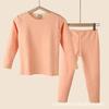 Outono e Inverno de Veludo aquecimento rápido para crianças traje base quente armazenamento de calor roupa íntima pijamas para meninos e meninas blusa e calça quentes