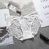 Explosivo tamanho grande malha de renda underwear mulheres sexy cintura quadril sem costura respirável algodão virilha cuecas