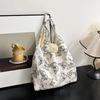 Nuevo bolso de tela con diseño de vela perezoso, bolso de vacaciones para estudiantes con encaje de mariposa, bolso de mano de gran capacidad, bolso de hombro informal y portátil