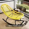 Cadeira de Lazer Cadeira de Balanço Pessoa Preguiçosa Reclinável Cadeira de Dormir Cadeira de Rattan Sofá para Cochilo na Varanda Cadeira de Balanço Colorida Cadeira de Balanço de Rattan