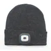 Gorro de punto con luz LED cálido con brillo ligero gorro linterna montado en la cabeza para iluminar tu sombrero de pesca nocturna