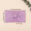 Nuevo Pañuelo para la Cabeza Europeo y Americano Accesorios para el Cabello de Niñas Diadema de Felpa para Bebé Diadema para Bebé de Tejido Elástico Hecha a Mano Venta al por Mayor