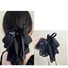 Moño Escape Princesa Pinza de Agarre Doble Cara Negro Pasador de Pelo de Alto Sentido Parte Trasera Cabeza Pinza de Tiburón Accesorios para el Cabello Sombrerería Venta al por Mayor