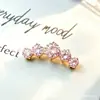 Aretes Serie Oro Rosa F136 Aleación de Titanio 2 Piezas G23 Titanio Rosca Interna Zirconia Studs Labret Aretes Joyería para Piercing