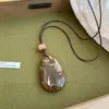 Colar Pingente de Resina Gota Irregular Transfronteiriço Europeu e Americano Corrente de Clavícula Nicho Retrô Acessórios de Colar Versáteis Exquisitos Venda por Atacado