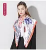 Bufanda Cuadrada Grande Nueva Primavera y Verano de Shanghai Story para Mujer, Bufanda de Moda y Versátil para Madre, Regalo del Día de la Madre