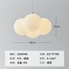 Luz nórdica simple moderna estilo crema para habitación de niña, luz cálida para dormitorio, candelabro de burbujas de globo para restaurante y habitación infantil