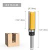 Fresa recta con rodamiento de 8 mangos, juego de 3 piezas de fresa recta de imitación para carpintería, fresa para máquina de grabado, fresa, venta directa de fábrica con rodamiento