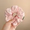 Encaje Francés Anillo para el Cabello de Intestino Grueso para Mujer Sentido de Alta Gama Tamaño Grande Flor para el Cabello Dulce Cuerda para el Cabello Combinable Cuerda para el Cabello