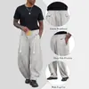 2026 Nuevos Pantalones Deportivos Casuales de Verano para Hombre, Versátiles, con Cordón, Simples, de Secado Rápido, para Correr, Transfronterizos, para el Trabajo, en Stock