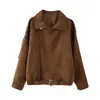 Comercio Exterior Transfronterizo Spot 2025 Estilo Europeo y Americano Otoño Nuevo Maillard Retro Chaqueta Corta para Mujer