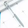Versão coreana criativa de caneta de cristal giratória grande caneta de diamante atacado logotipo para impressão escritório papelaria estudante caneta esferográfica de plástico