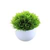 Combinación de bolas semiredondas planta verde de simulación decoración para el hogar adornos florales flor artificial de plástico en maceta flores de bonsái pequeñas