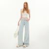 Pantalones vaqueros rectos de cintura baja, holgados y anchos de estilo retro americano de YC &amp; para primavera y verano, combinables con todo, para mujer y pantalones largos.