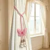 Abrazaderas de Cortina Mariposa Perla, Correas Decorativas para Cortinas de Sala de Estar, Accesorios de Sujeción para Cortinas Transparentes