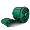 Cinta transportadora de PVC verde sin costuras integrada cinta transportadora industria alimentaria faldón deflector cinta transportadora