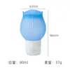 Produto Popular Transfronteiriço: Frasco Dispensador de Silicone de Grau Alimentício, Conjunto Portátil para Viagem, Frasco de Armazenamento Multifuncional para Cosméticos e Cremes