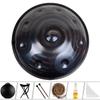 Lufing Disco de Mano Tambor de Mano Handpan Disco de Mano 440 Hertz 432 Hertz Forjado a Mano Tambor Etéreo Tambor de Lengüeta de Acero