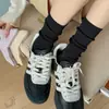 Calcetines de algodón de fibra larga para primavera y verano, nuevo diseño de calabaza hueca, calcetines de algodón puro, calcetines finos transpirables con estrellas para mujer, calcetines de colores caramelo