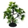 Mini paisaje mesa de arena adornos de árbol pequeño artificial falso decoración de acuario plantas acuáticas artificiales planta de simulación bonsái venta directa