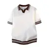 Camiseta Polo de Punto Fresco 2026 para Hombre, Camisa Polo de Cuello Solapa en Color de Contraste, Corte Ajustado con Textura de Punto