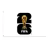 Copa Mundial 2026 en Estados Unidos, Canadá y México Bandera Personalizada Bandera de Apoyo para Aficionados Decoración para Animación Bandera Colgante Fabricante Transfronterizo Venta al por Mayor