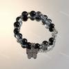 Pulsera de Doble Capa con Borlas y Cuentas Explosivas de Estilo Similar al del Asesino Wu Liuqi Diseño de Nicho Pulsera de Anime Joyería