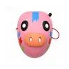Máscara Facial de Porco Peace Elite Tinta a Óleo Colorida Máscara Cosplay Máscara Engraçada para Pegadinha Festa Cosplay Adereço